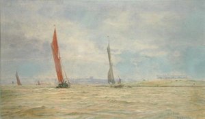 Hoo Fort, River Medway by William Lionel Wyllie