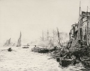 Old Limehouse by William Lionel Wyllie