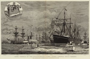 Some Vessels of the Evolutionary Fleet, under Admiral Sir G Hornby