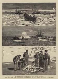 The Last of the Vanguard, Dismasting of the Wreck by HMS Valorous by William Lionel Wyllie