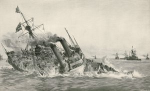 The Sinking of H. M. S. Victoria after Collision with H. M. S. Camperdown by William Lionel Wyllie