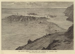 The South American War, Town and Harbour of Iquique, Peru by William Lionel Wyllie