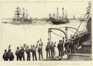 The Visit of the French Fleet, the Review at Spithead by H.M. The Queen