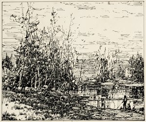 Edge of a Pond, Maine by William Louis Jnr. Sonntag
