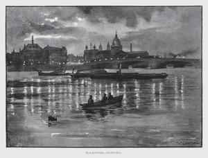 Blackfriars, Nightfall by William Luker