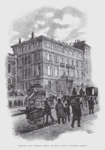 British and Foreign Bible Society, Queen Victoria Street by William Luker