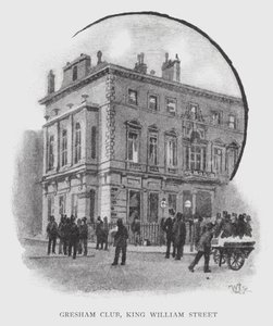 Gresham Club, King William Street by William Luker