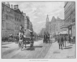 New Bridge Street, Blackfriars by William Luker