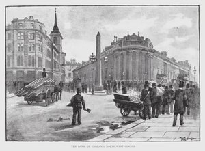 The Bank of England, North-West Corner by William Luker