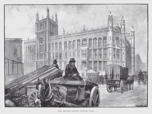 The Record Office, Fetter Lane by William Luker