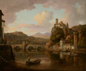 Castle on the Rhône River, France by William Marlow