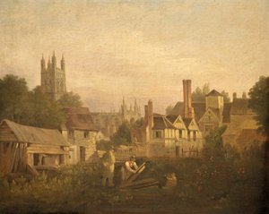Gloucester from the North West, c.1820 by William Marlow