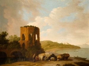The Temple Of Venus, Bay Of Baiae by William Marlow