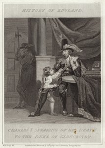 Charles I speaking of his death to the Duke of Gloucester