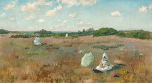 Picking Autumn Flowers by William Merritt Chase