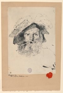 Drawing, Head of a Bearded Man, 1872–78 by William Merritt Chase