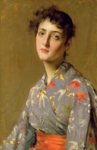Girl in Japanese Costume, c.1888 by William Merritt Chase