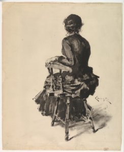 Woman Seated by William Merritt Chase