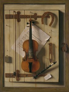 Still Life, Violin and Music by William Michael Harnett