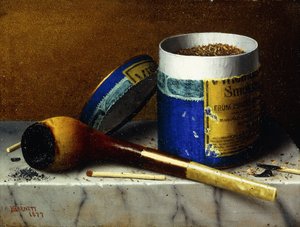 Tobacco and Pipe by William Michael Harnett