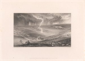 Field of Waterloo with Lightning by William Miller