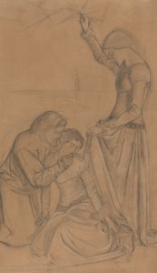 Composition of Three Figures in a Garden by William Morris