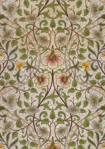 Decorative Fabric. 1876-90 by William Morris