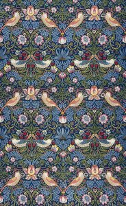 The Strawberry Thief. Decorative Fabric. 1883 by William Morris
