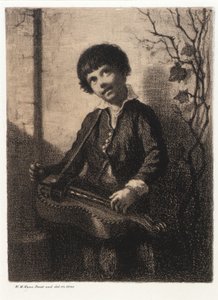 Hurdy-Gurdy Boy by William Morris Hunt