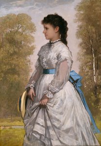 Portrait of Agnes Elizabeth Claflin by William Morris Hunt