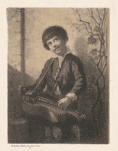 The Hurdy-Gurdy Boy by William Morris Hunt