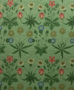 Daisy Marguerite, block-printed wallpaper, 1862 by William Morris Tapestry Works