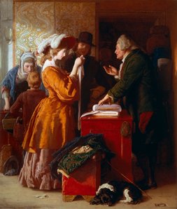 Choosing the Wedding Dress (detail) by William Mulready