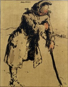 John Silver, illustration from 