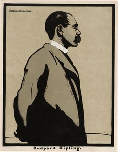 Rudyard Kipling (1865 - 1936), pub. 1899 by William Nicholson