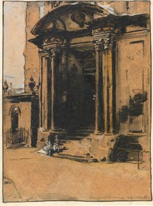 The Doorway of the Old Ashmolean Museum, Oxford by William Nicholson