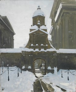 The Gate of Honour under Snow by William Nicholson