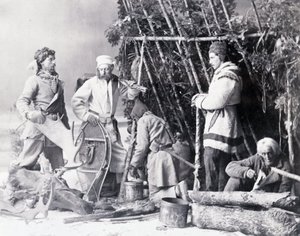 Life of the Trapper in Canada, photo by Notman, circa 1890