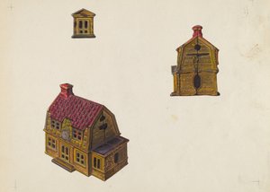 Tiled Roof House Bank by William O. Fletcher