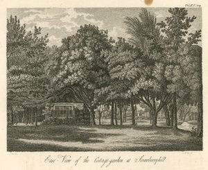 East View of the Cottage Garden at Strawberry Hill, Twickenham, London