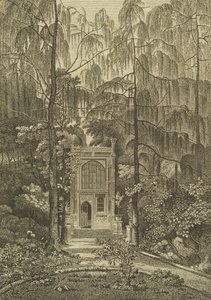 View of the Chapel in the Garden at Strawberry Hill, Engraved by Godfrey by William Pars