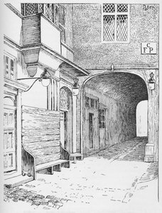 The Entrance to Speakers Ward as it Appeared Before the Fire, c1897 by William Patten