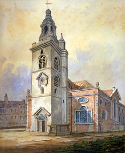 Church of St Mary, Whitechapel, London, c1815 by William Pearson