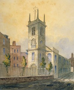 South-West View of the Church of St Olave Jewry, City of London by William Pearson
