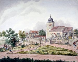 St Pancras Old Church, London by William Pennington