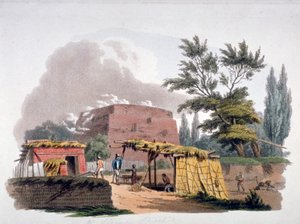 Brick kiln near Sloane Street, Chelsea, London by William Pickett