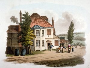 The Farthing Pie House Inn on St Marylebone New Road, London by William Pickett