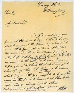 Letter from William Pitt The Younger, October 1790 by William Pitt