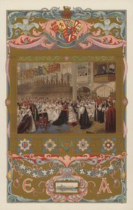 The wedding of the future King Edward VII and Queen Alexandra, in St George’s Chapel, Windsor, on 10 March 1863 by William Powell (after) Frith