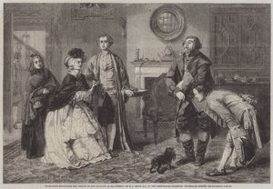 Honeywood Introducing the Bailiffs to Miss Richland as His Friends by William Powell Frith